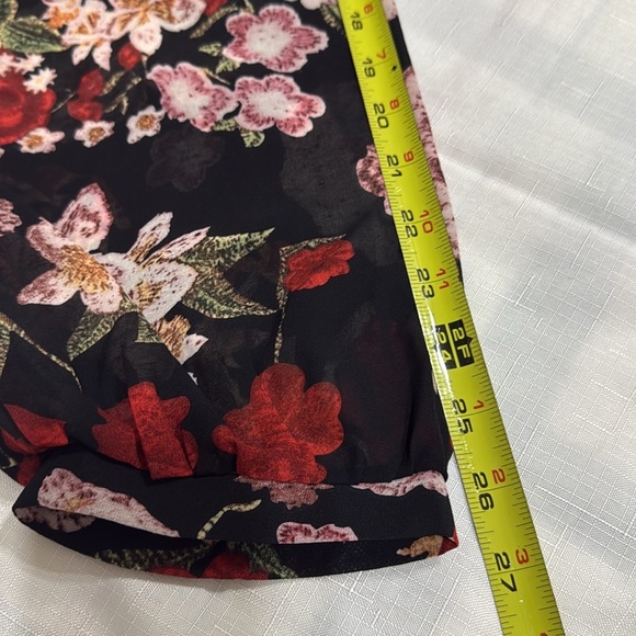 (B4) Umgee women's open-front floral-print cape dress, bikini cover-up, size L - Picture 11 of 14